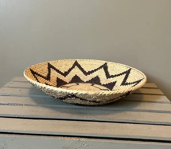 13.5'' Africa Hand Woven Basket West African Baskets Wall Hanging Decor Great Housewarming