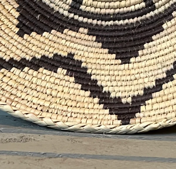 13.5'' Africa Hand Woven Basket West African Baskets Wall Hanging Decor Great Housewarming - Image 4