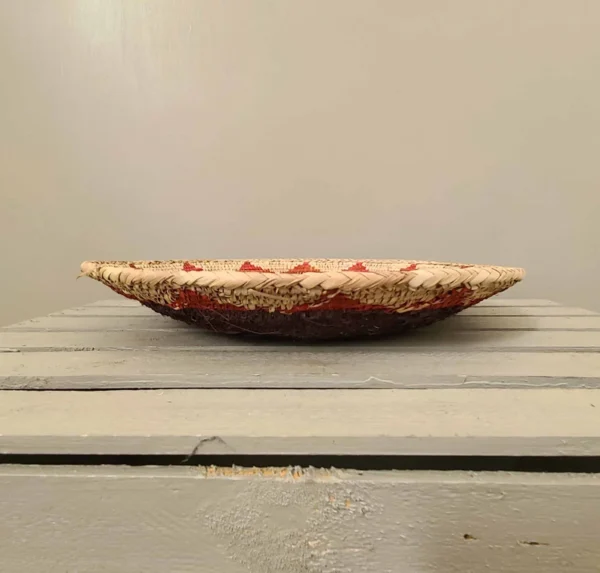 12.5'' Africa Hand Woven Basket West African Baskets Wall Hanging Decor Great Housewarming - Image 7